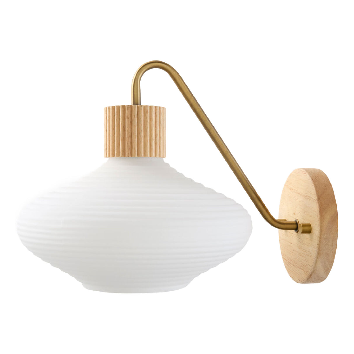 White Blown Glass Wall Lamp | Oroa.com