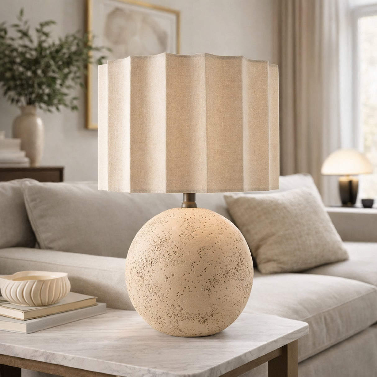 Modern European furniture - Taupe Jute Accent Table Lamp - www.oroa.com