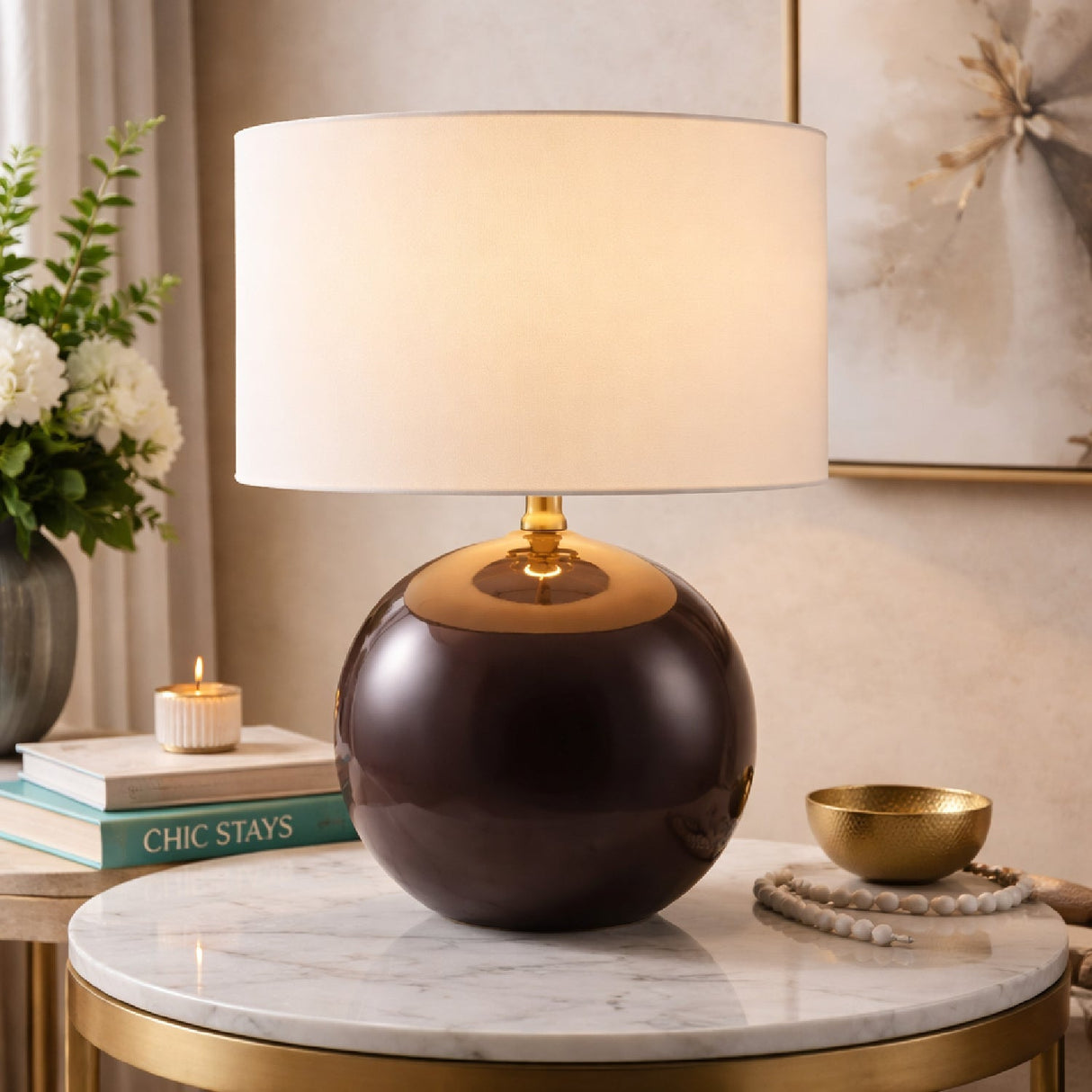 Modern European furniture - Jute Accent Table Lamp - www.oroa.com