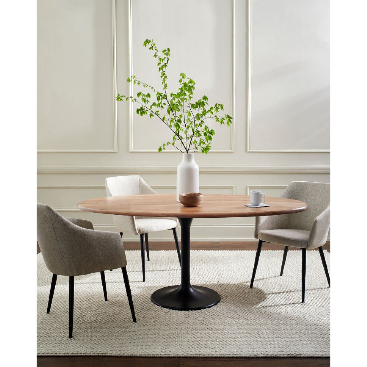 Modern furniture - Oval Pedestal Dining Table - www.oroa.com