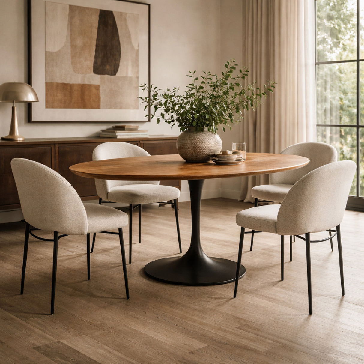 Modern furniture - Oval Pedestal Dining Table - www.oroa.com