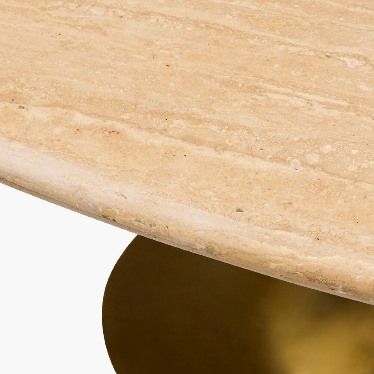 Modern European furniture - Oval Gold Base Dining Table - www.oroa.com