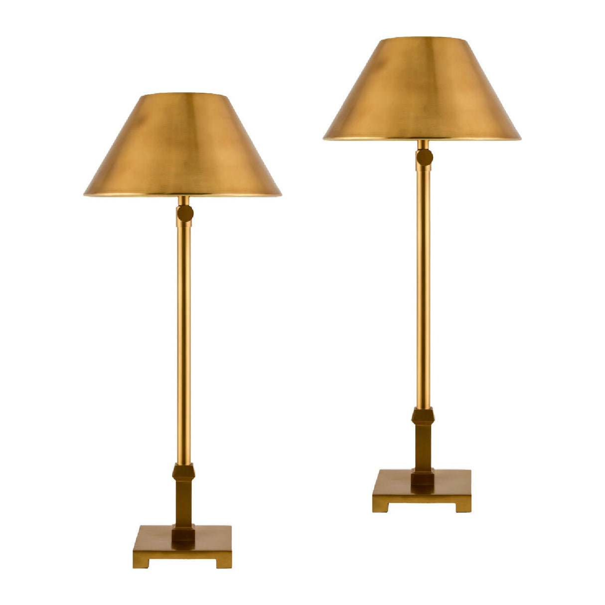Modern European furniture - Antique Gold Accent Table Lamp (2) - www.oroa.com