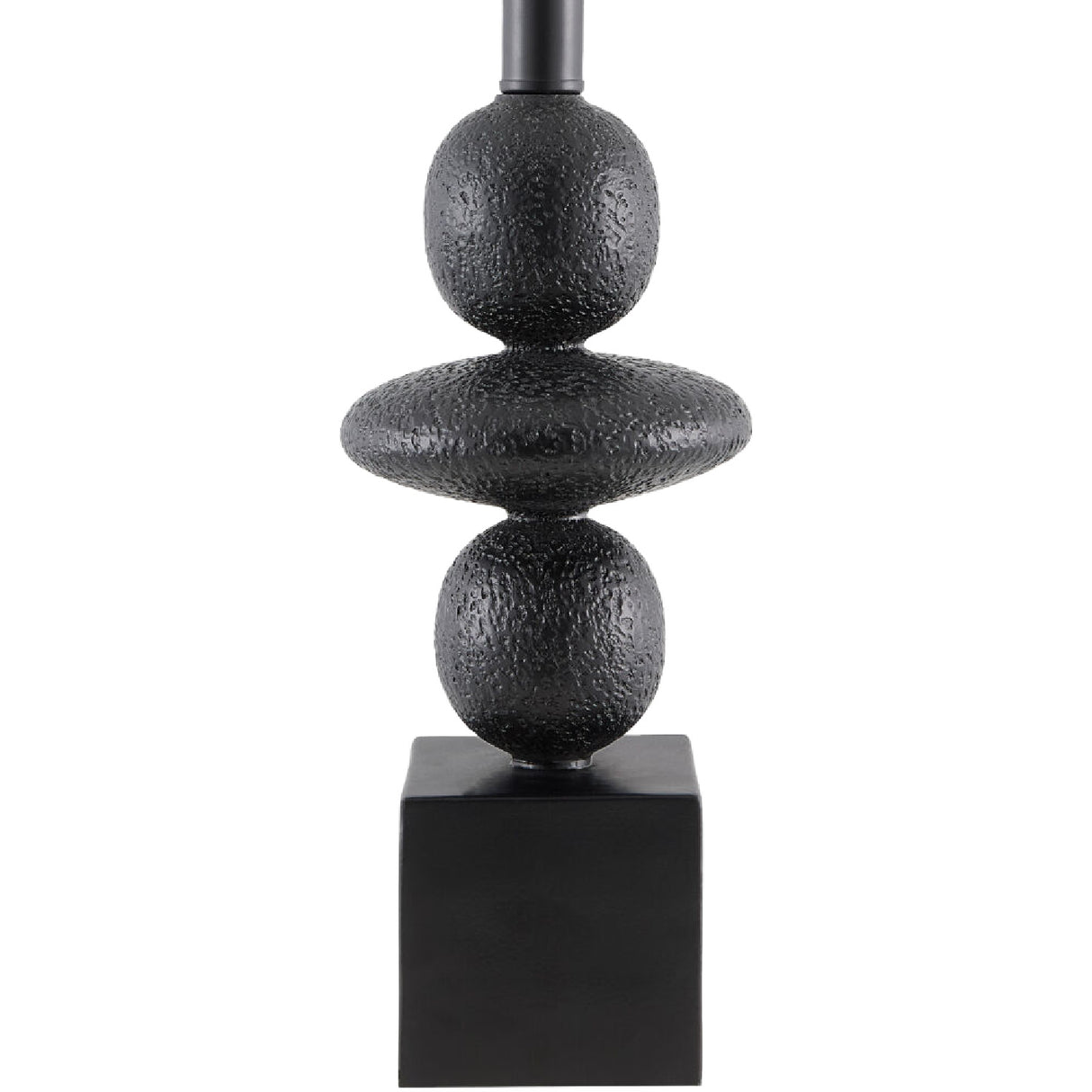 Geometric Stacked Linen Table Lamp | Oroa.com