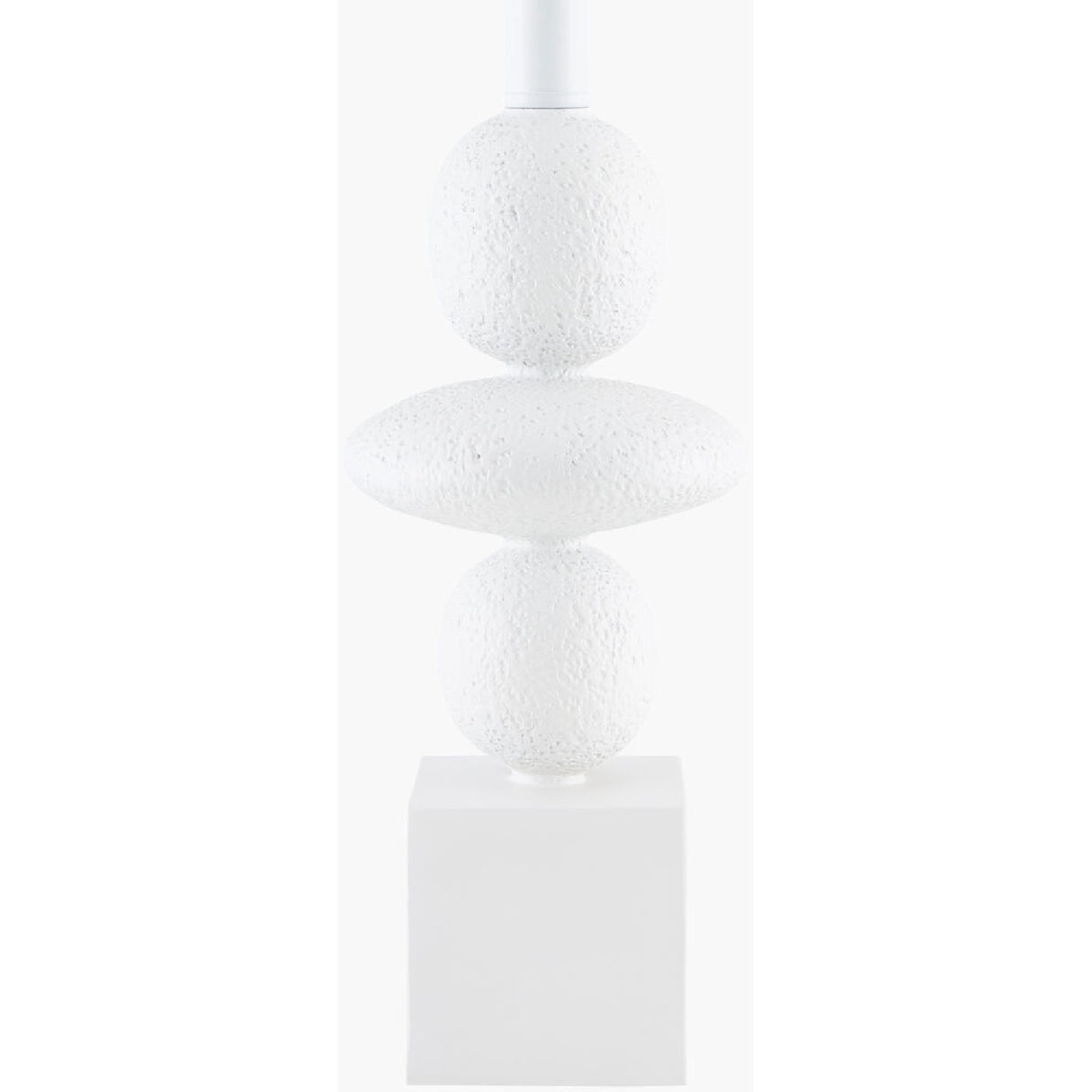 Geometric Stacked Linen Table Lamp | Oroa.com