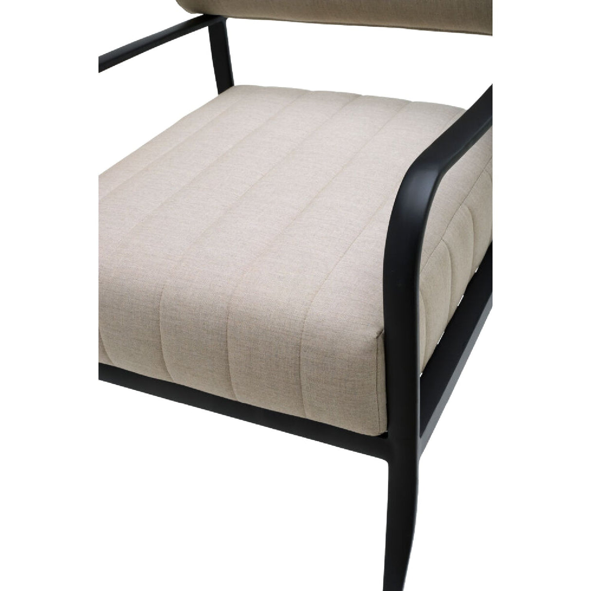 Modern European furniture - Black Aluminum Outdoor Accent Chair - www.oroa.com