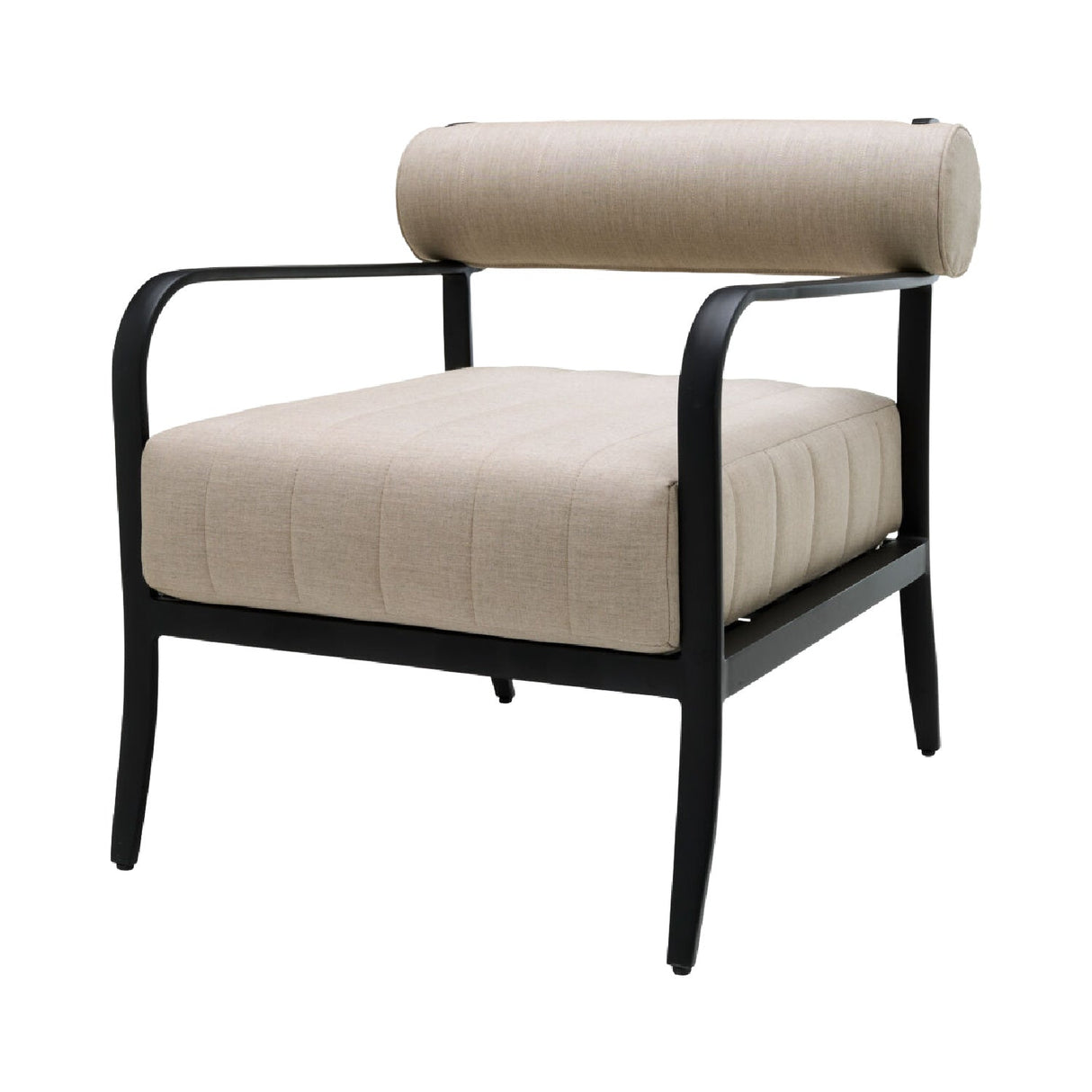 Modern European furniture - Black Aluminum Outdoor Accent Chair - www.oroa.com