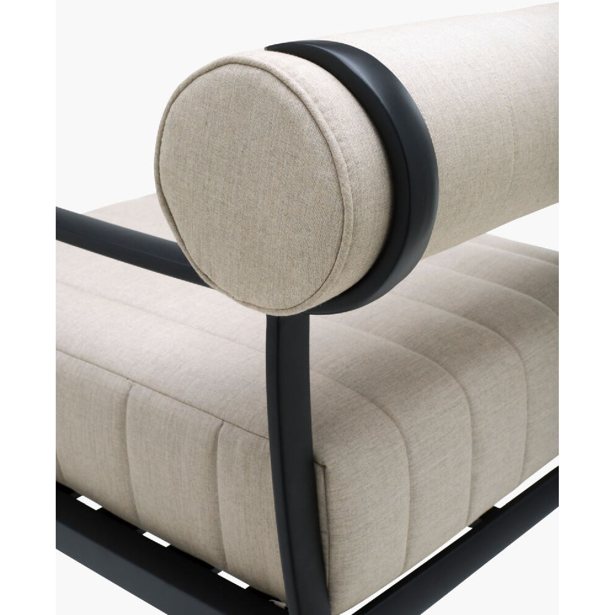 Modern European furniture - Black Aluminum Outdoor Accent Chair - www.oroa.com