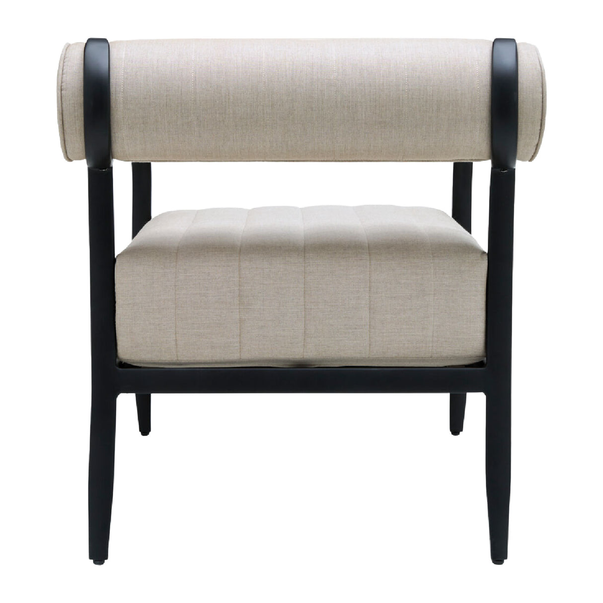 Modern European furniture - Black Aluminum Outdoor Accent Chair - www.oroa.com