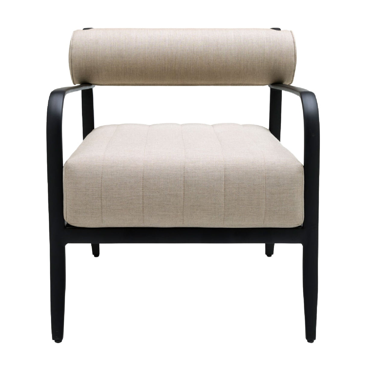 Modern European furniture - Black Aluminum Outdoor Accent Chair - www.oroa.com