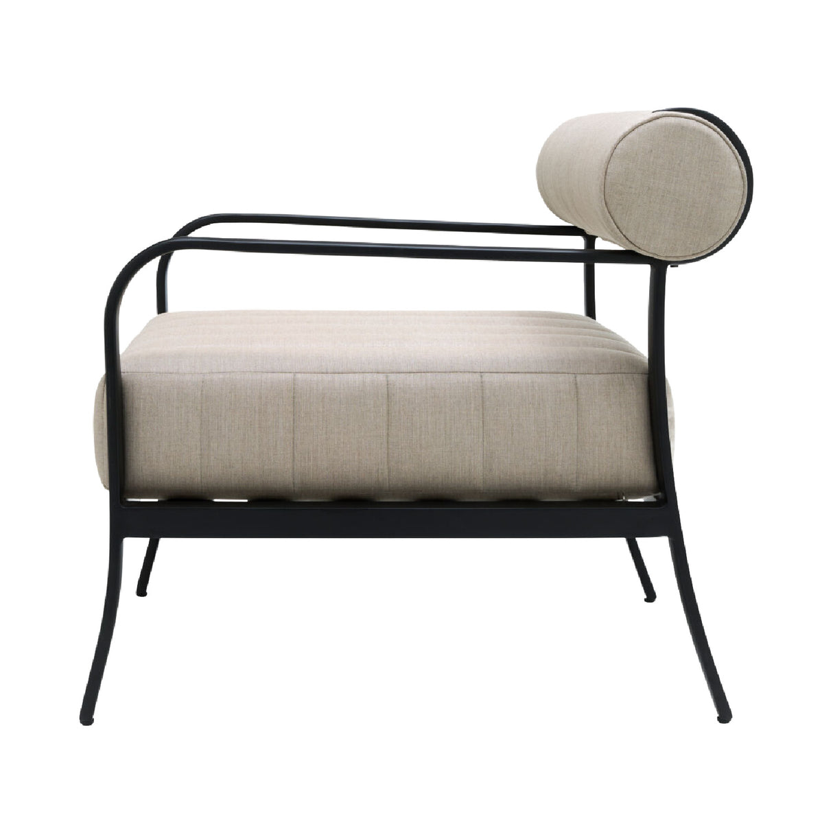 Modern European furniture - Black Aluminum Outdoor Accent Chair - www.oroa.com