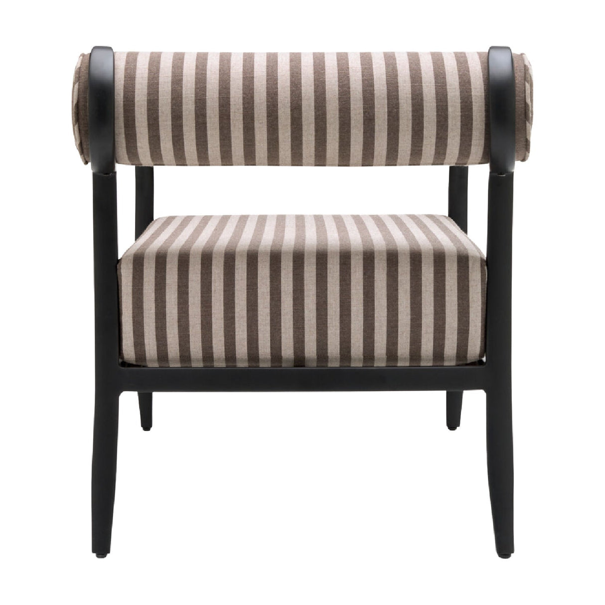 Modern European furniture - Black Aluminum Outdoor Accent Chair - www.oroa.com