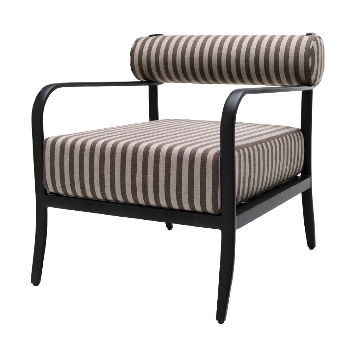 Modern European furniture - Black Aluminum Outdoor Accent Chair - www.oroa.com
