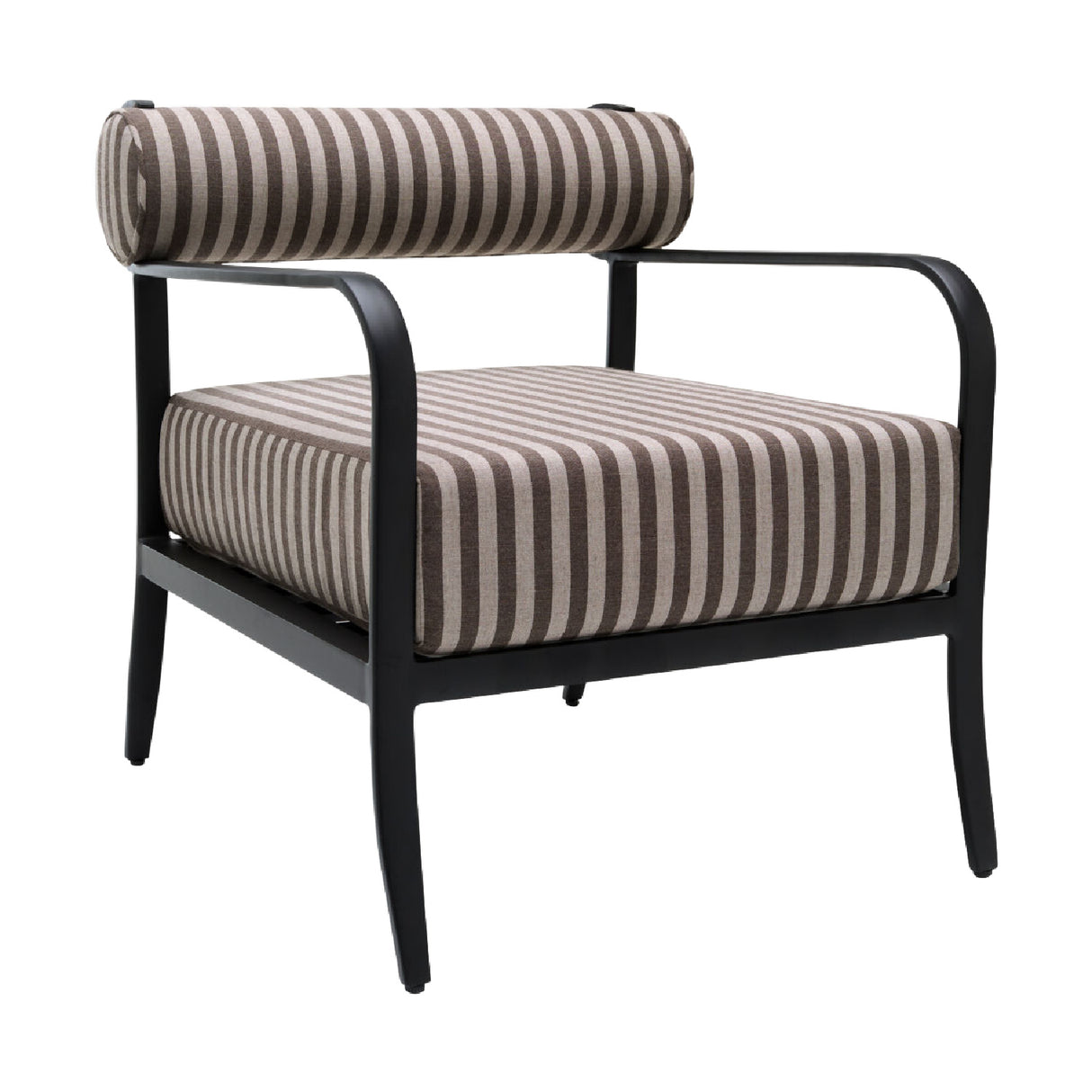 Modern European furniture - Black Aluminum Outdoor Accent Chair - www.oroa.com