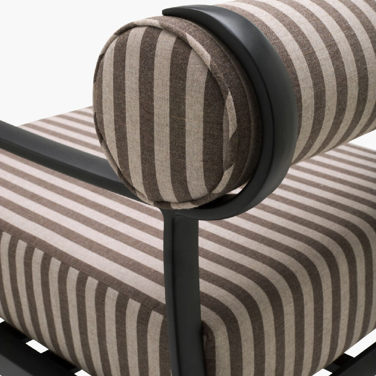 Modern European furniture - Black Aluminum Outdoor Accent Chair - www.oroa.com