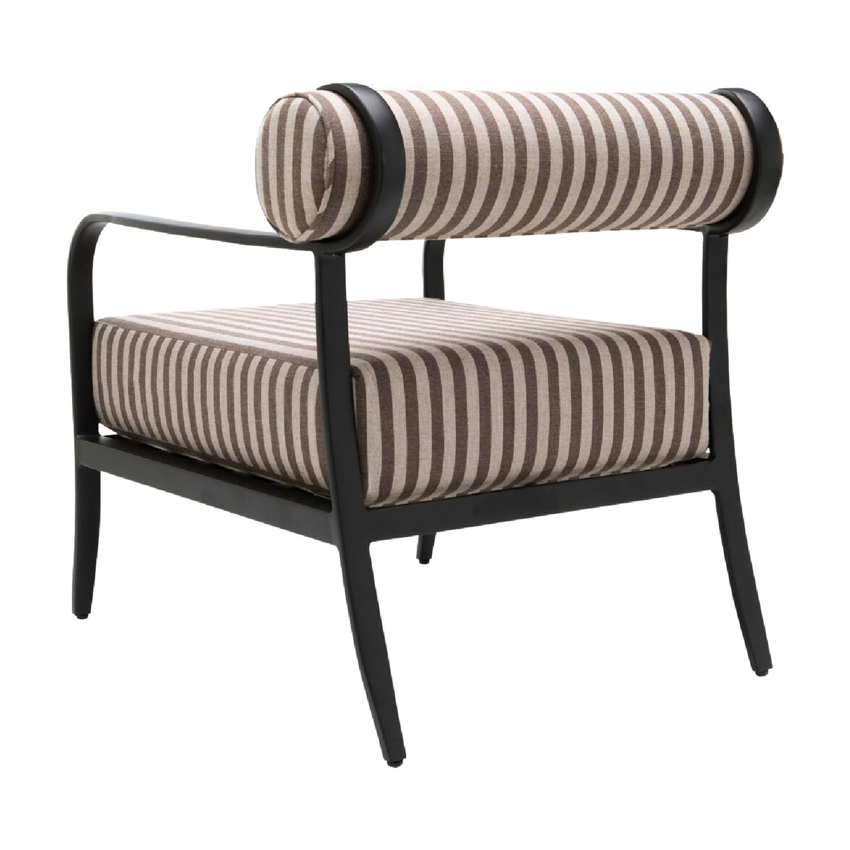 Modern European furniture - Black Aluminum Outdoor Accent Chair - www.oroa.com