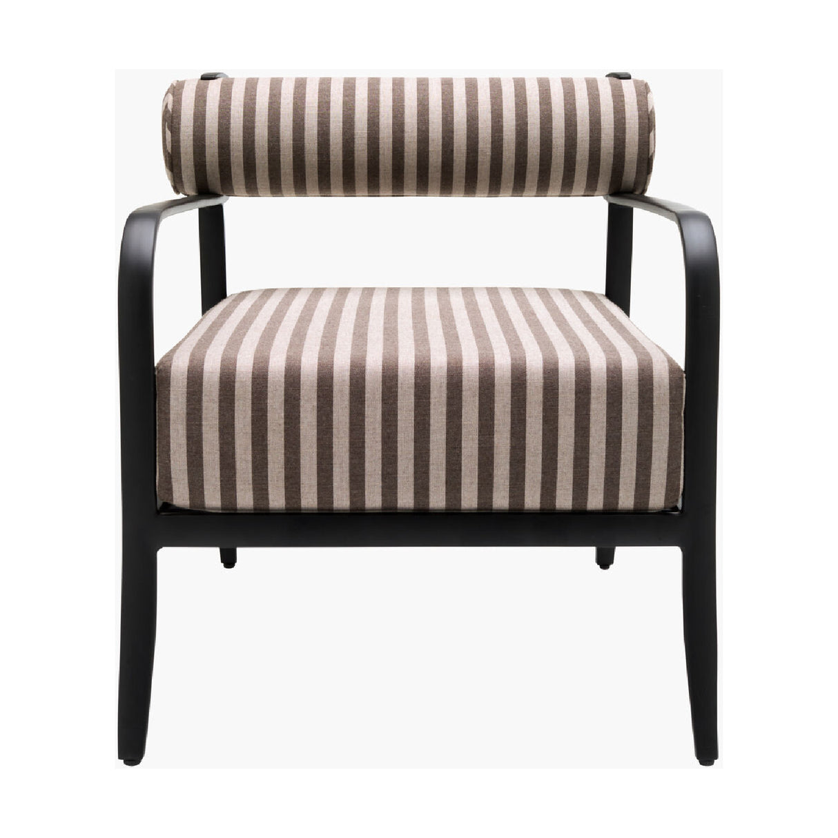 Modern European furniture - Black Aluminum Outdoor Accent Chair - www.oroa.com