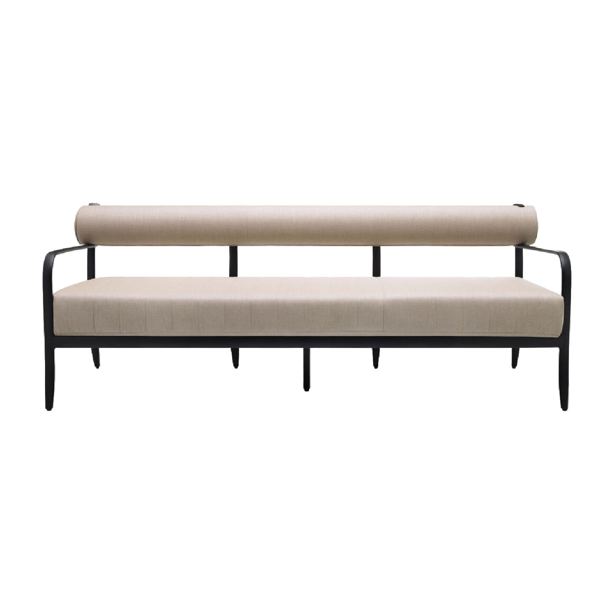 Modern European furniture - Black Aluminum Outdoor Sofa - www.oroa.com