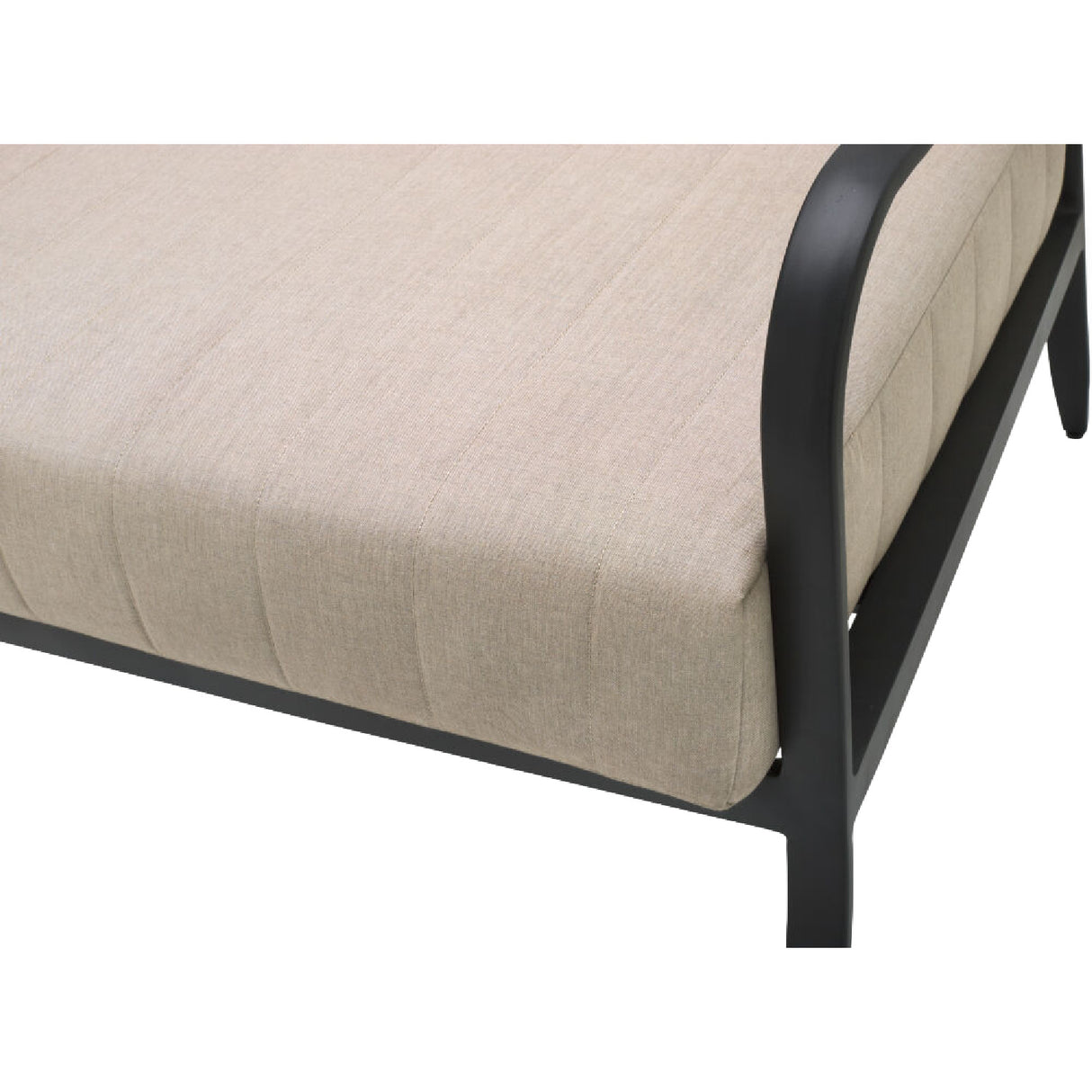 Modern European furniture - Black Aluminum Outdoor Sofa - www.oroa.com