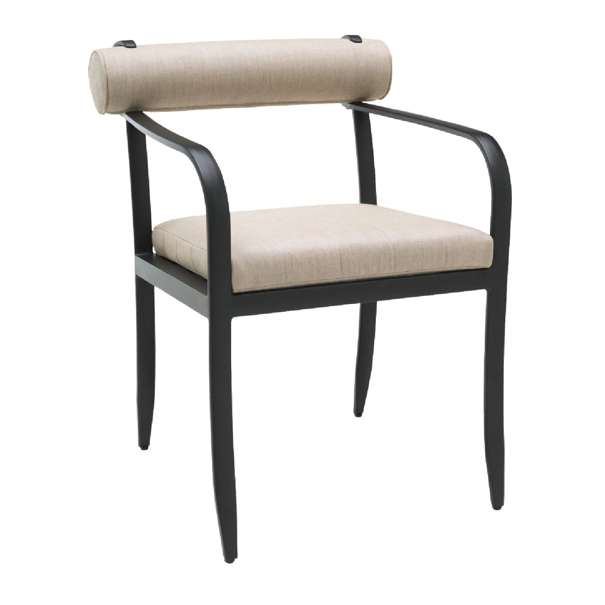 Modern European furniture - Black Aluminum Outdoor Dining Chair - www.oroa.com