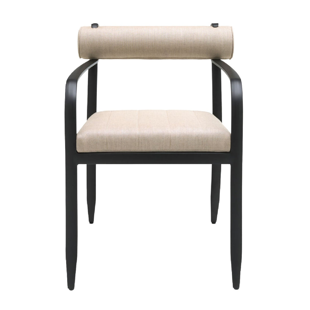 Modern European furniture - Black Aluminum Outdoor Dining Chair - www.oroa.com