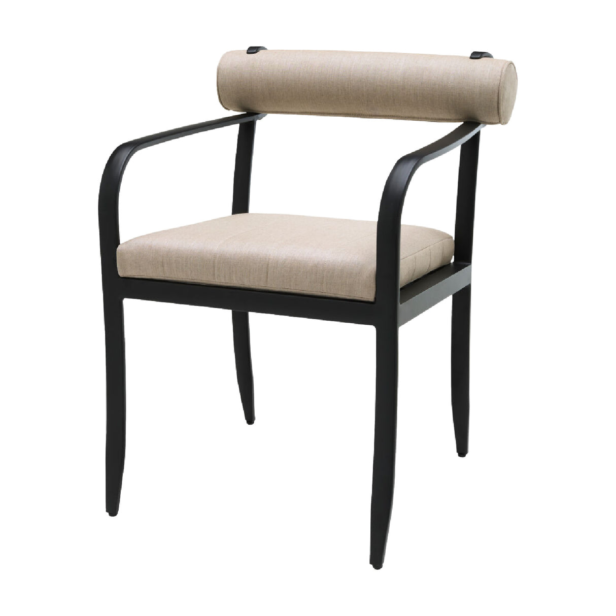 Modern European furniture - Black Aluminum Outdoor Dining Chair - www.oroa.com
