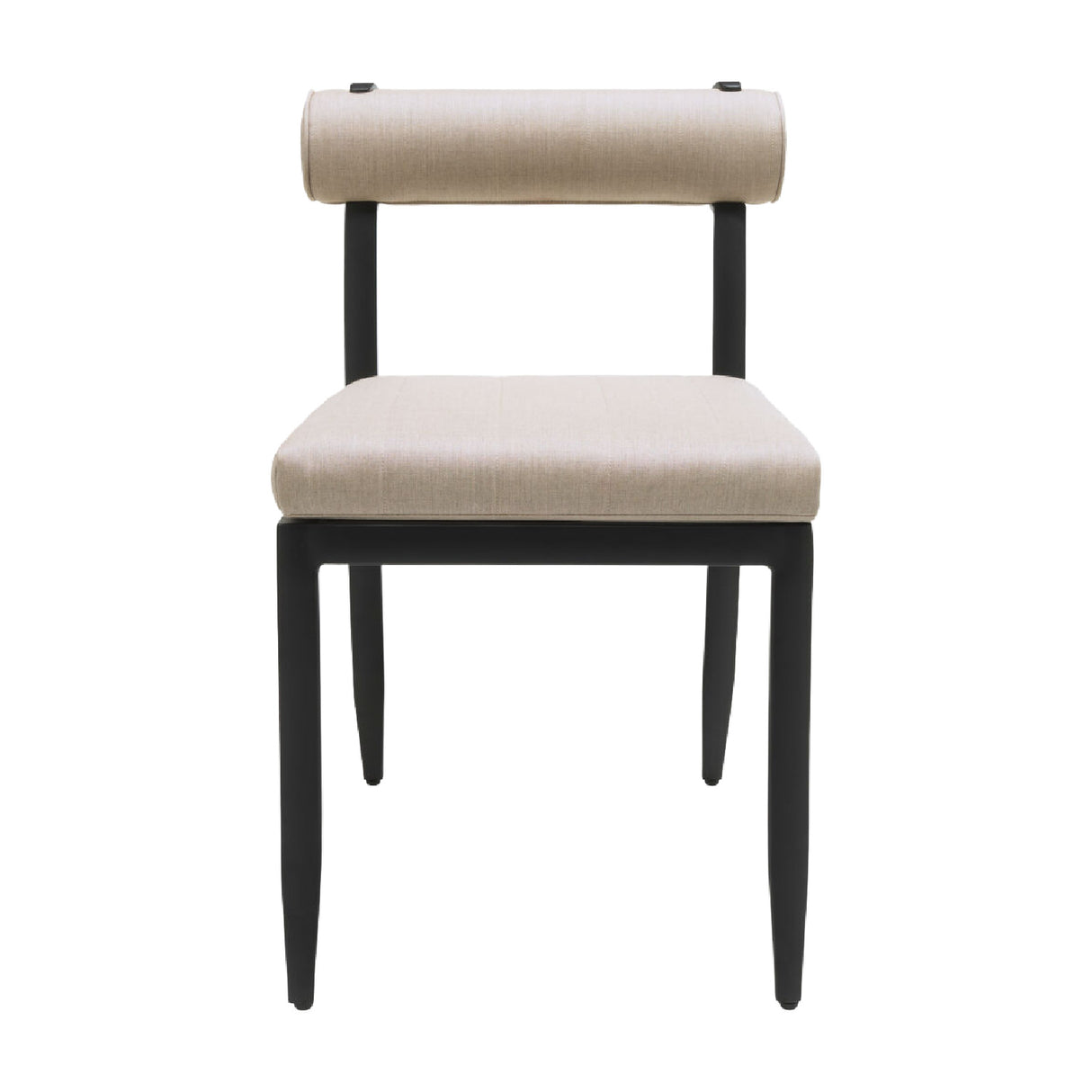 Modern European furniture - Black Aluminum Outdoor Dining Chairs (2) - www.oroa.com