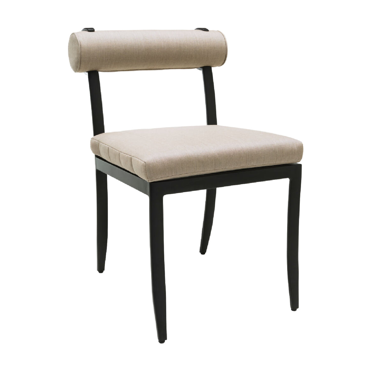 Modern European furniture - Black Aluminum Outdoor Dining Chairs (2) - www.oroa.com