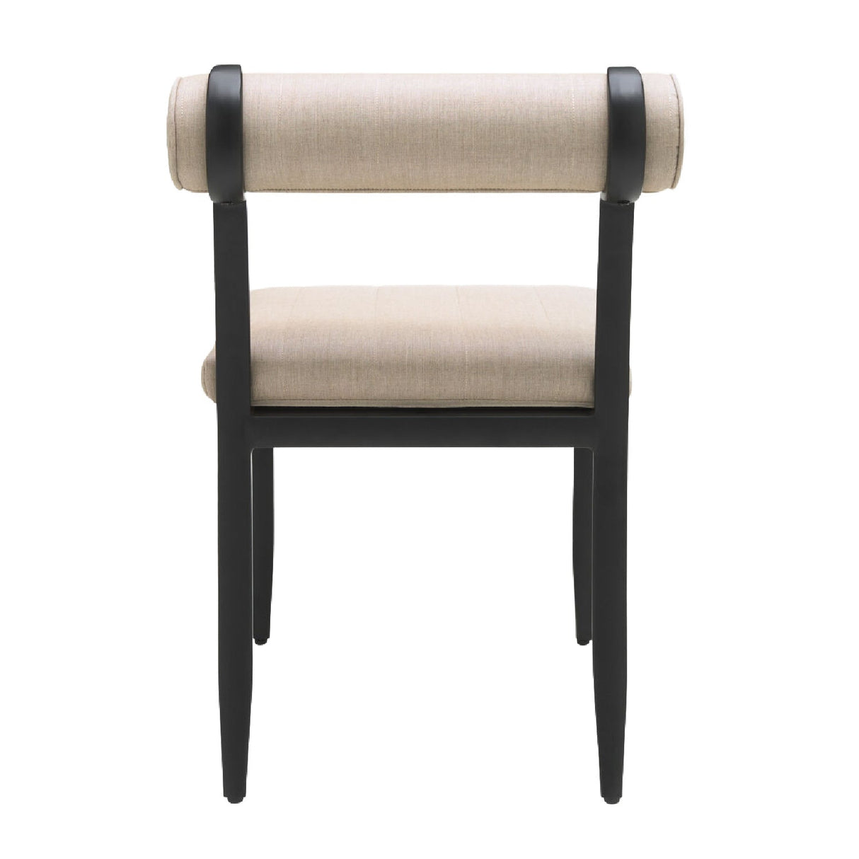 Modern European furniture - Black Aluminum Outdoor Dining Chairs (2) - www.oroa.com
