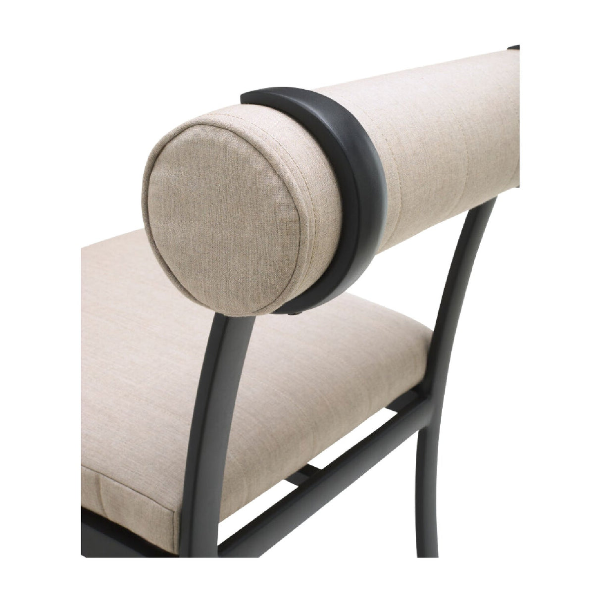 Modern European furniture - Black Aluminum Outdoor Dining Chairs (2) - www.oroa.com