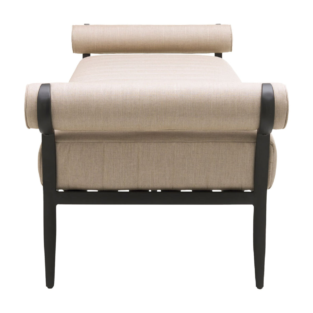 Modern European furniture - Black Aluminum Outdoor Bench - www.oroa.com