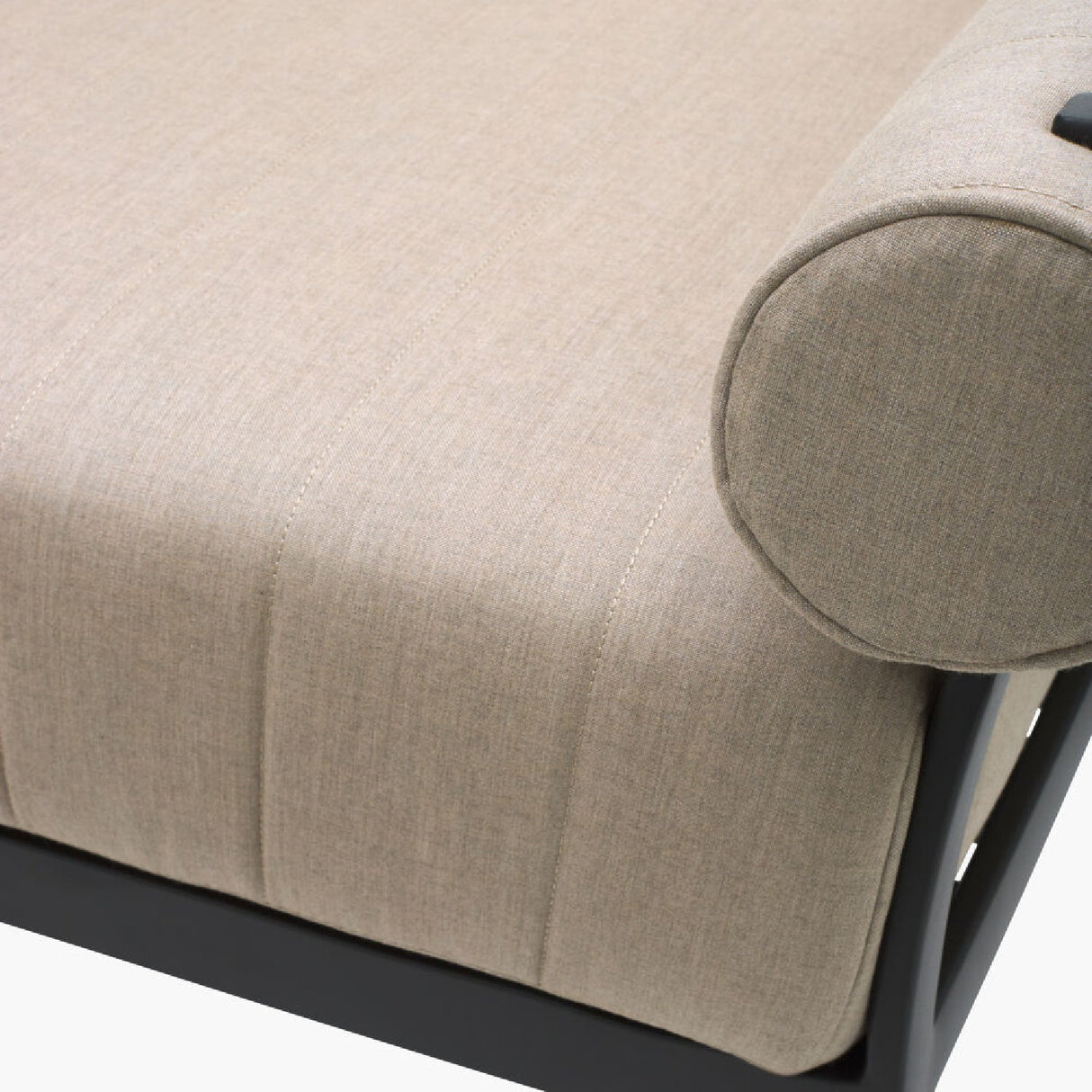Modern European furniture - Black Aluminum Outdoor Bench - www.oroa.com
