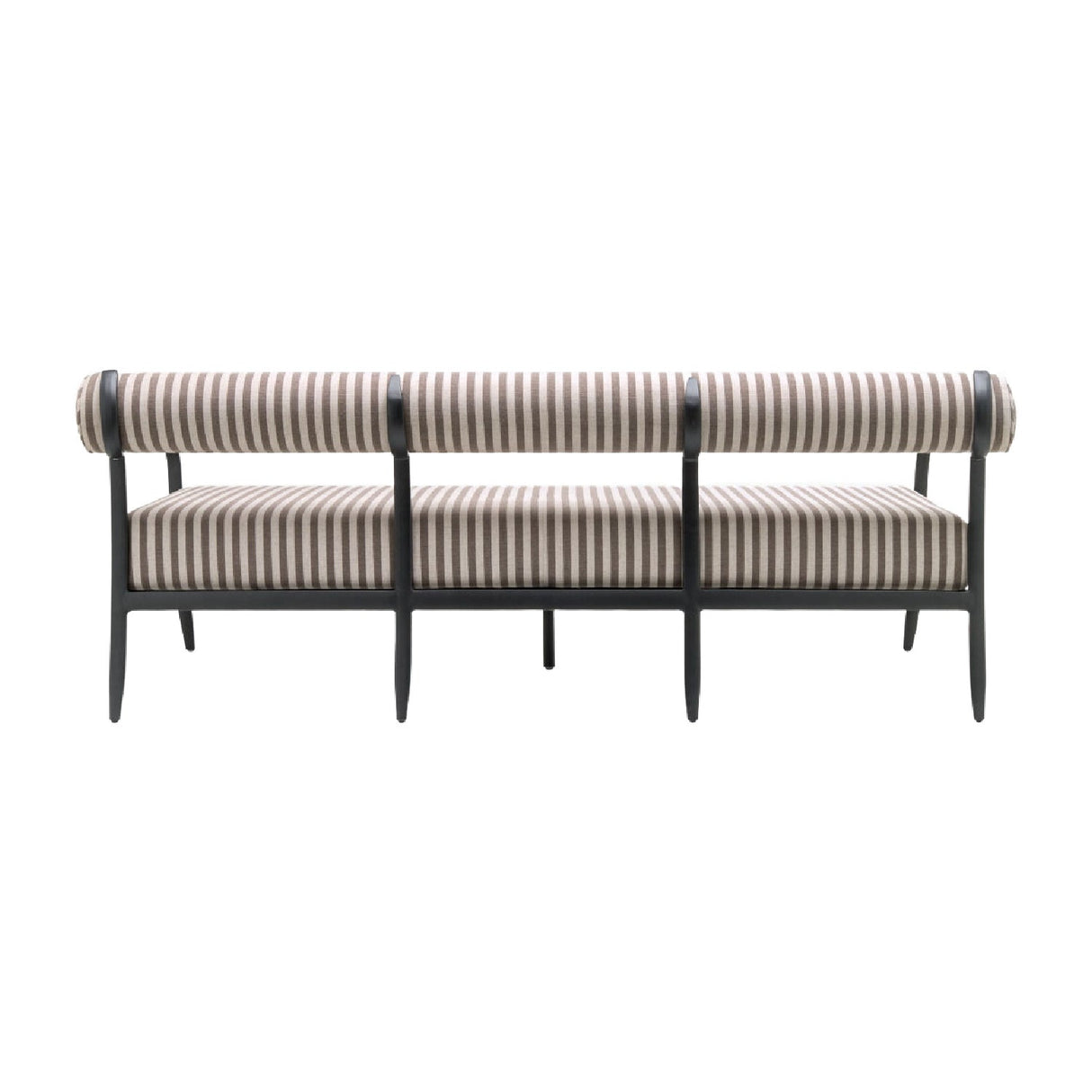 Modern European furniture - Black Aluminum Outdoor Sofa - www.oroa.com