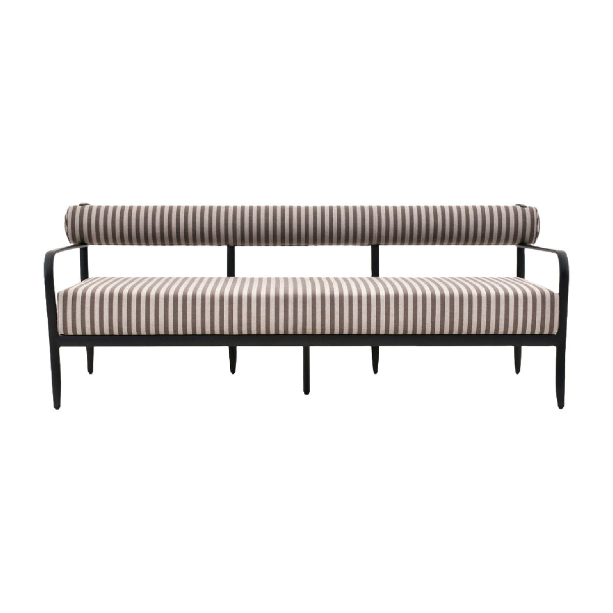 Modern European furniture - Black Aluminum Outdoor Sofa - www.oroa.com