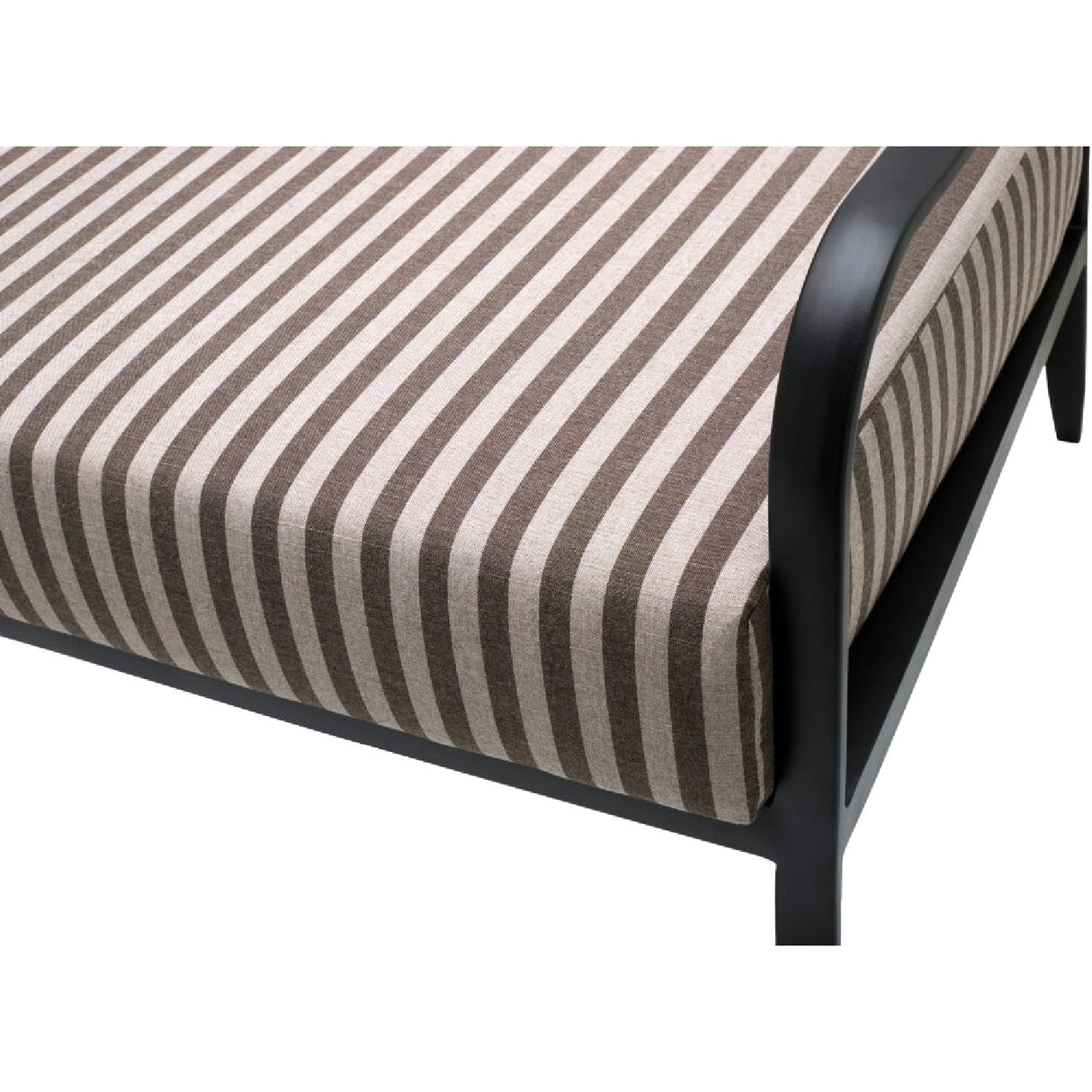 Modern European furniture - Black Aluminum Outdoor Sofa - www.oroa.com