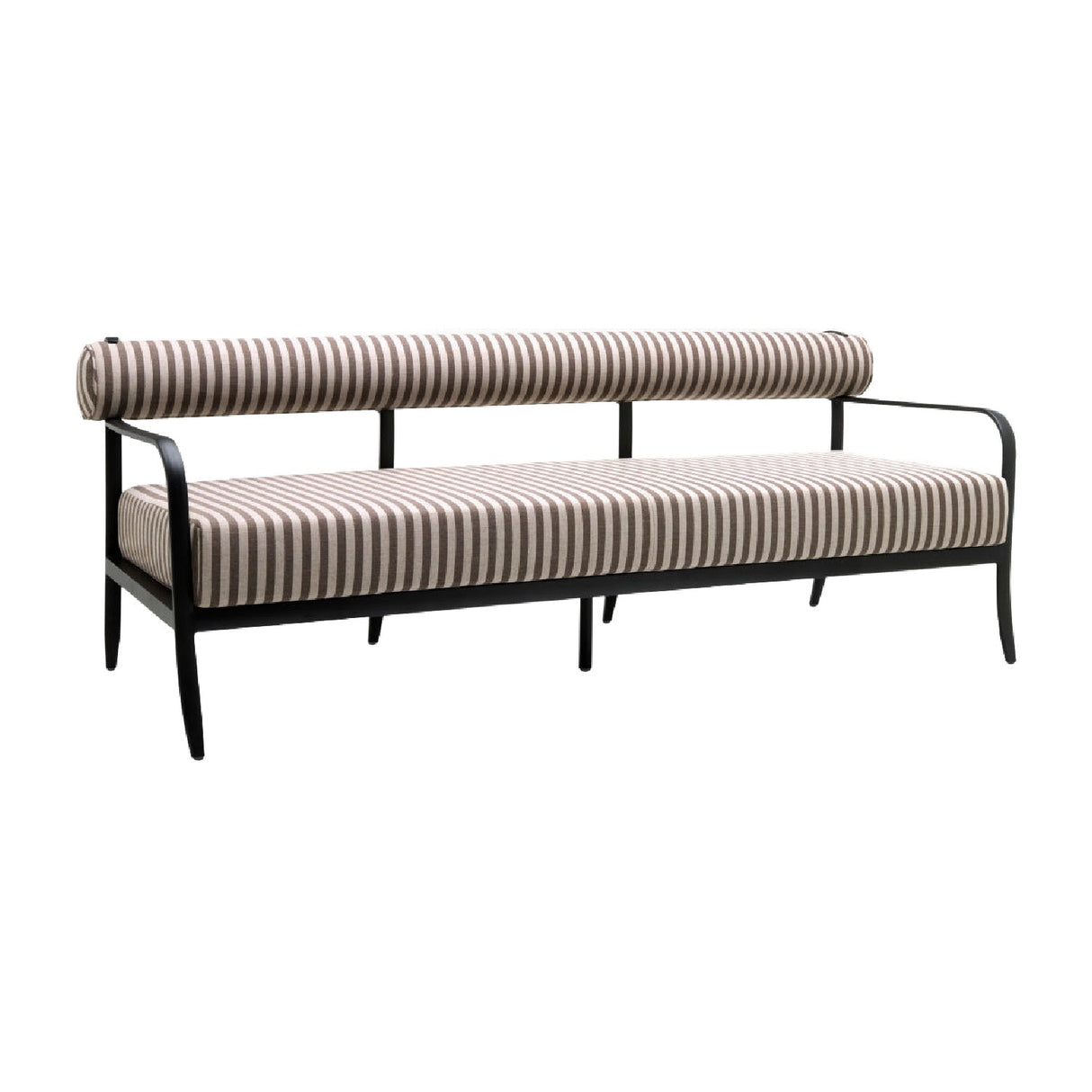 Modern European furniture - Black Aluminum Outdoor Sofa - www.oroa.com