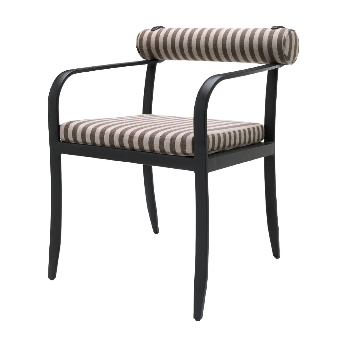 Modern European furniture - Black Aluminum Outdoor Dining Chair - www.oroa.com