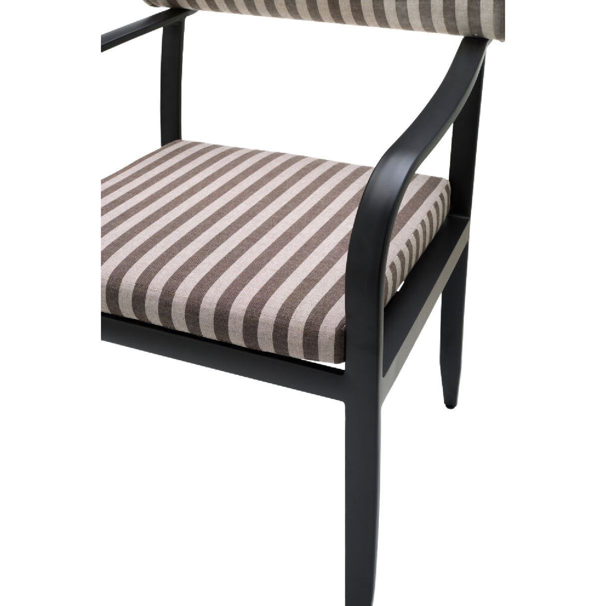 Modern European furniture - Black Aluminum Outdoor Dining Chair - www.oroa.com