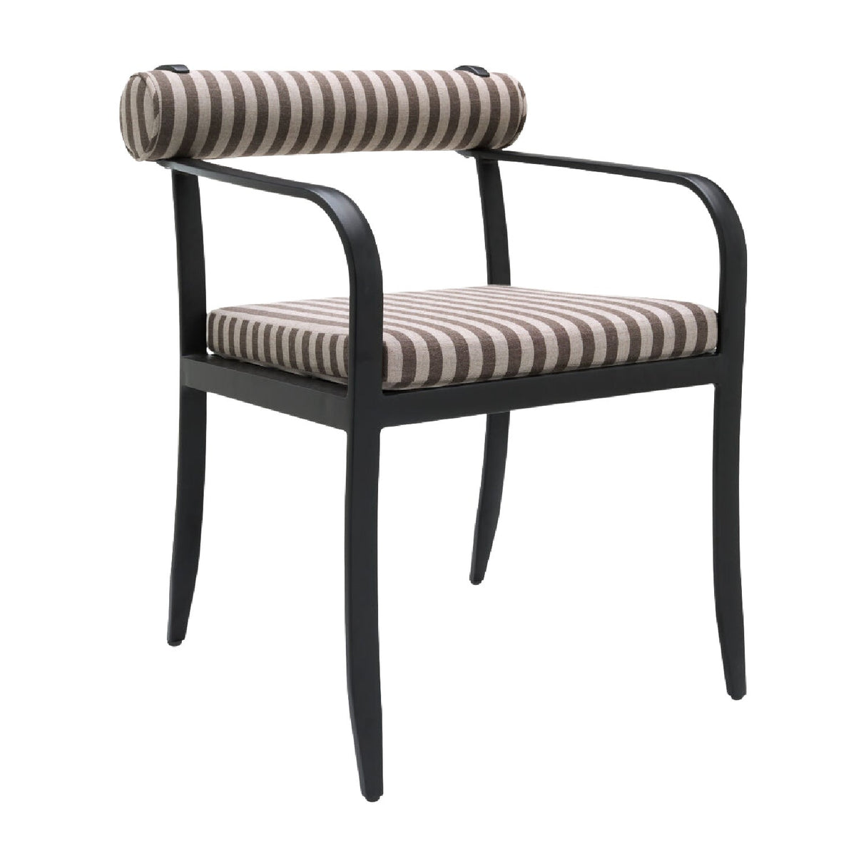 Modern European furniture - Black Aluminum Outdoor Dining Chair - www.oroa.com