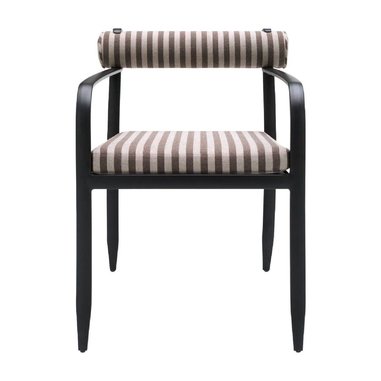 Modern European furniture - Black Aluminum Outdoor Dining Chair - www.oroa.com
