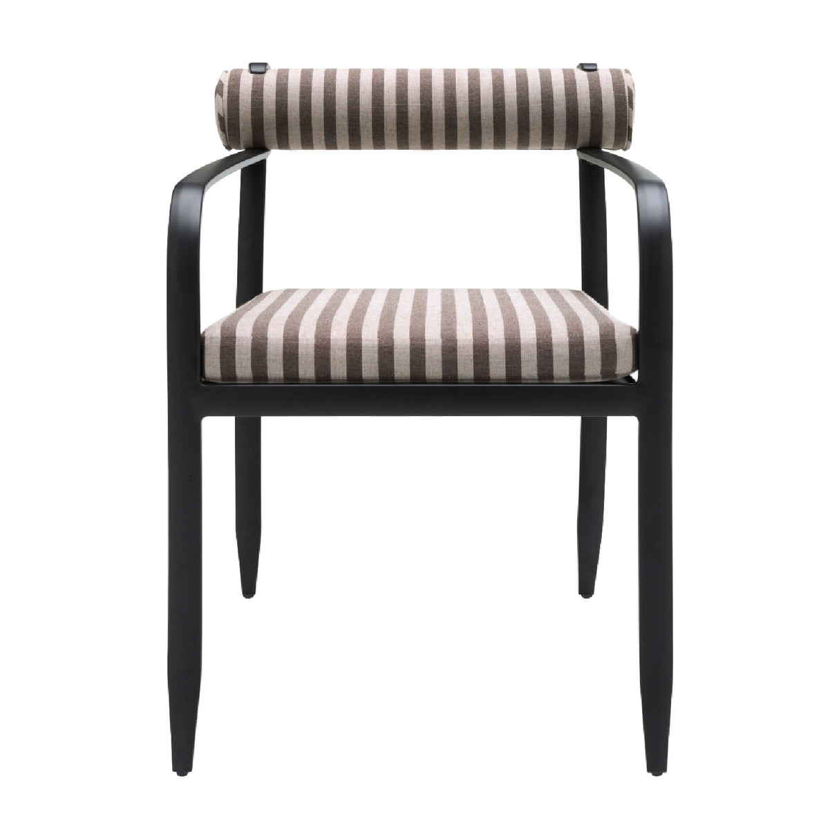 Modern European furniture - Black Aluminum Outdoor Dining Chair - www.oroa.com