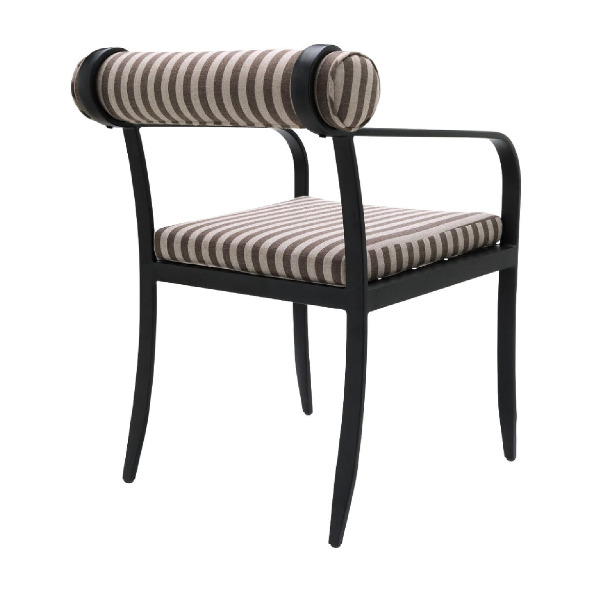 Modern European furniture - Black Aluminum Outdoor Dining Chair - www.oroa.com