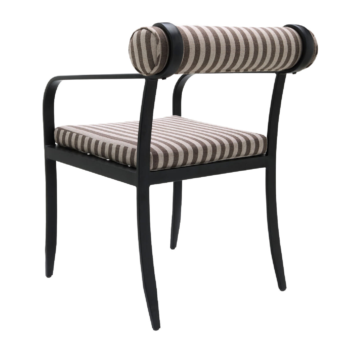Modern European furniture - Black Aluminum Outdoor Dining Chair - www.oroa.com