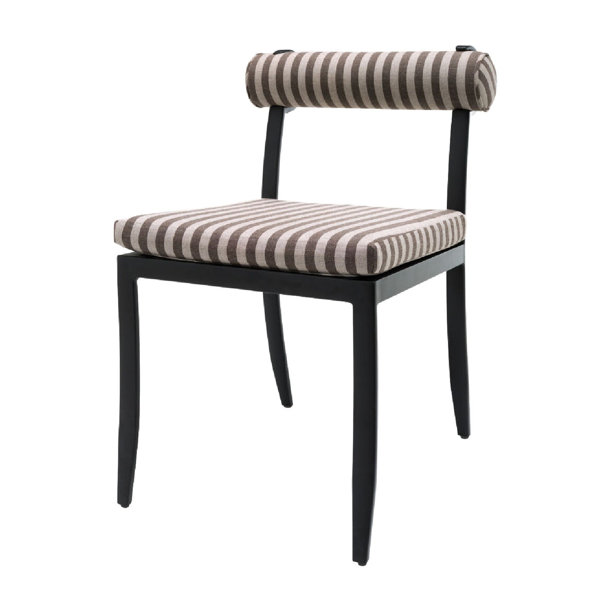 Modern European furniture - Black Aluminum Outdoor Dining Chairs (2) - www.oroa.com