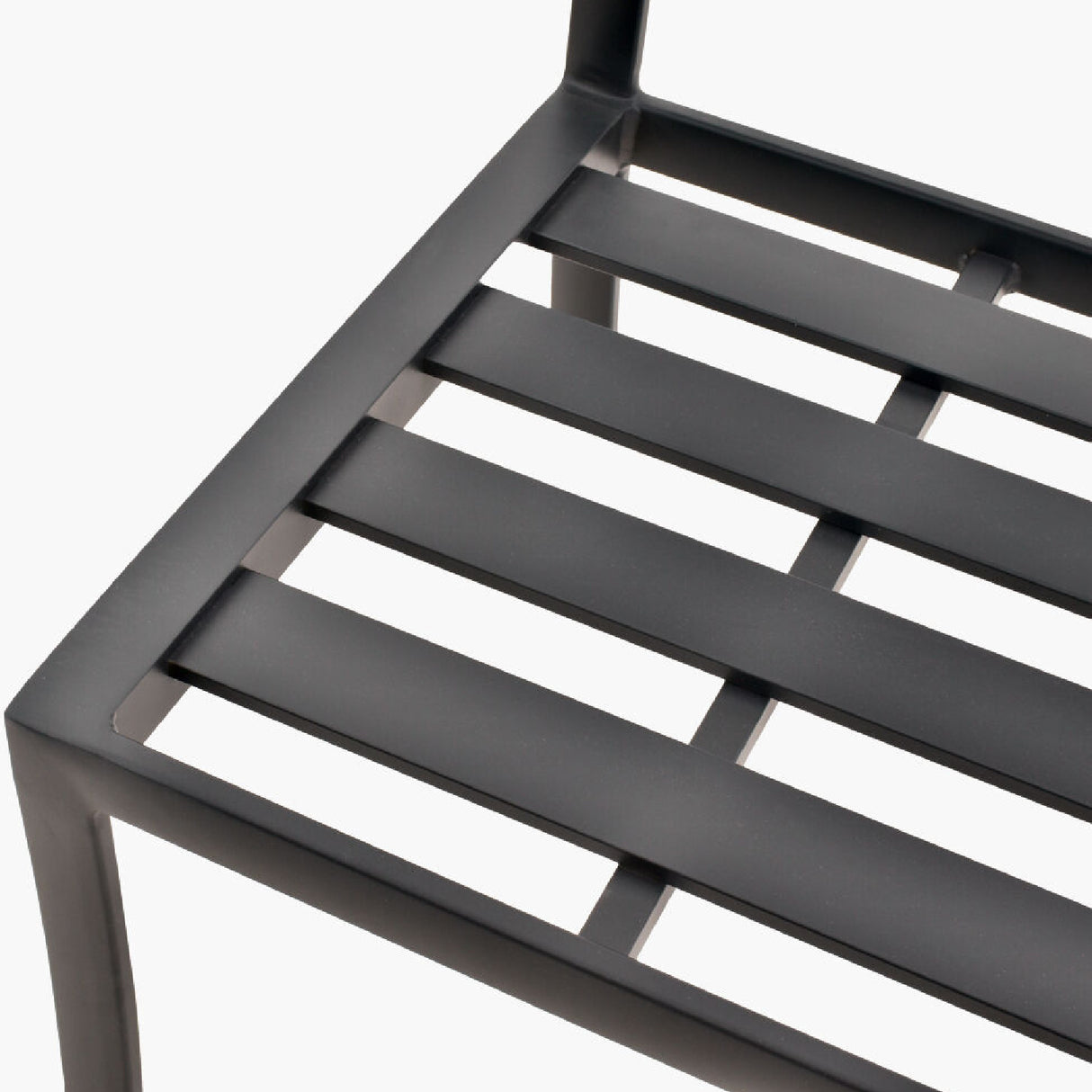 Modern European furniture - Black Aluminum Outdoor Dining Chairs (2) - www.oroa.com