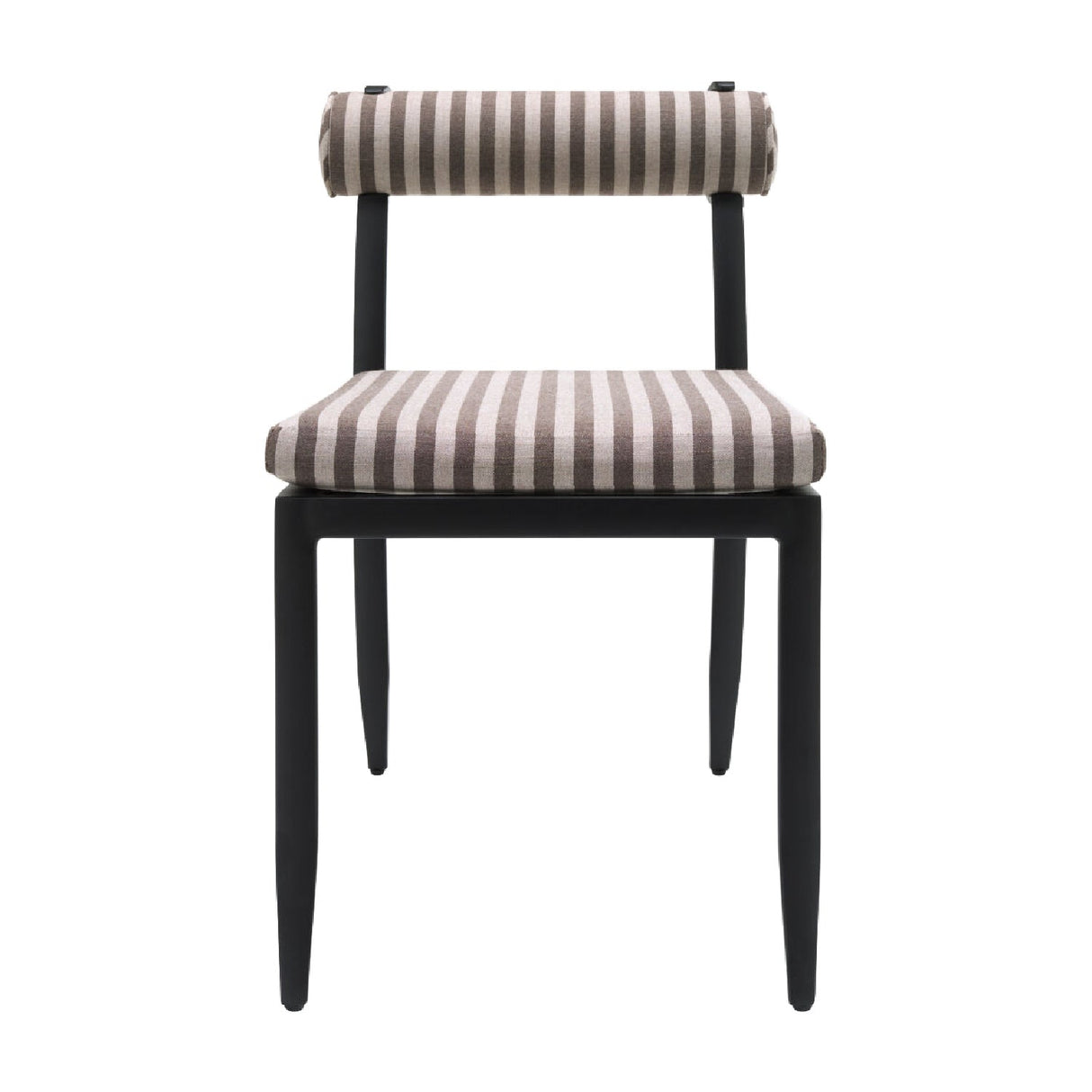 Modern European furniture - Black Aluminum Outdoor Dining Chairs (2) - www.oroa.com