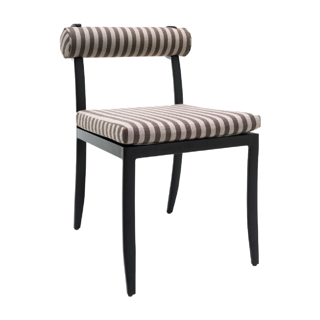 Modern European furniture - Black Aluminum Outdoor Dining Chairs (2) - www.oroa.com