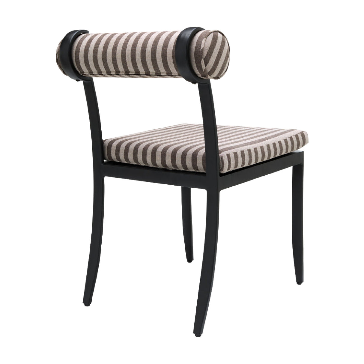 Modern European furniture - Black Aluminum Outdoor Dining Chairs (2) - www.oroa.com
