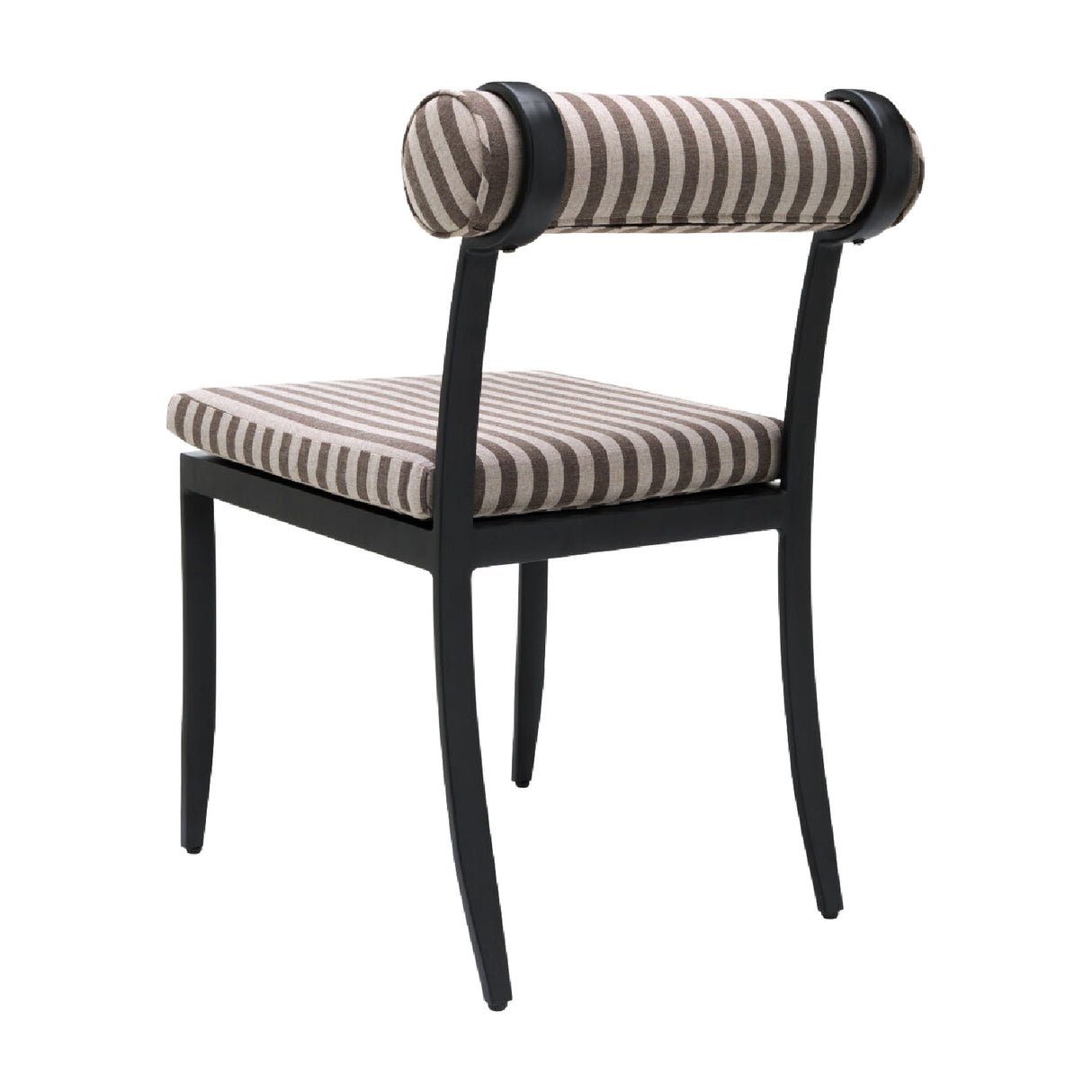 Modern European furniture - Black Aluminum Outdoor Dining Chairs (2) - www.oroa.com