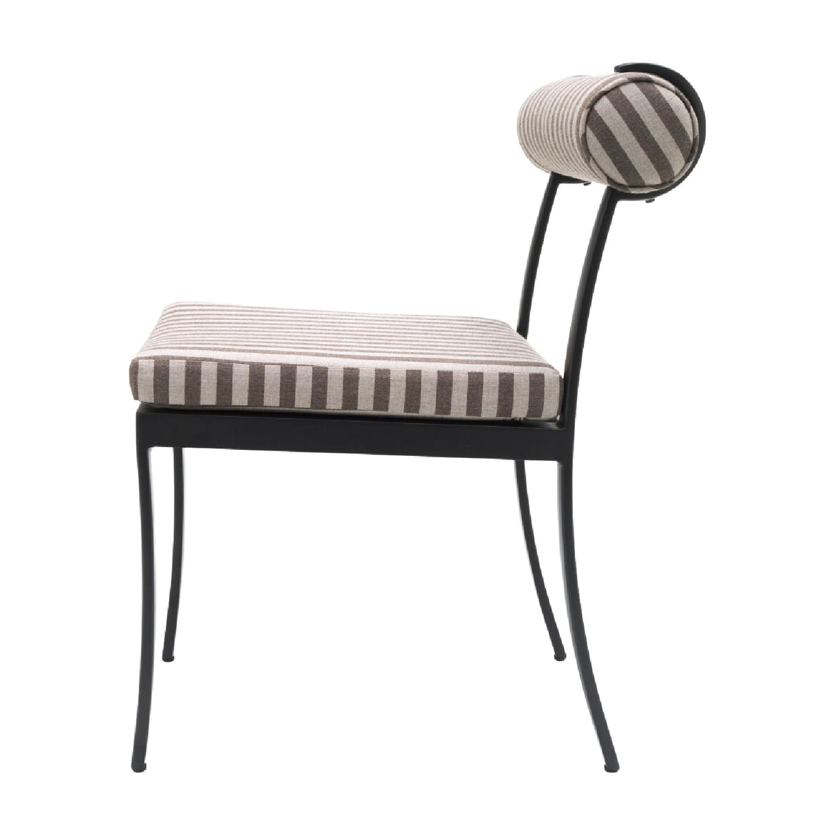 Modern European furniture - Black Aluminum Outdoor Dining Chairs (2) - www.oroa.com